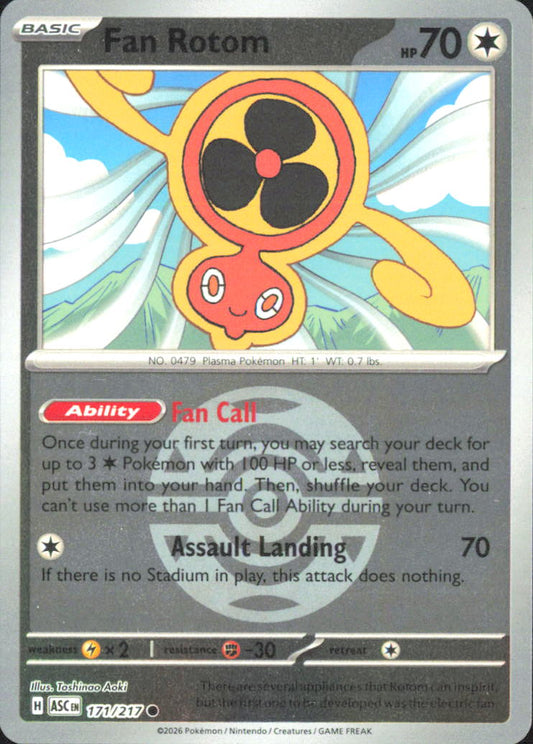 Fan Rotom - (Dusk Ball) ME: Ascended Heroes 171/217 NM - Pokemon TCG