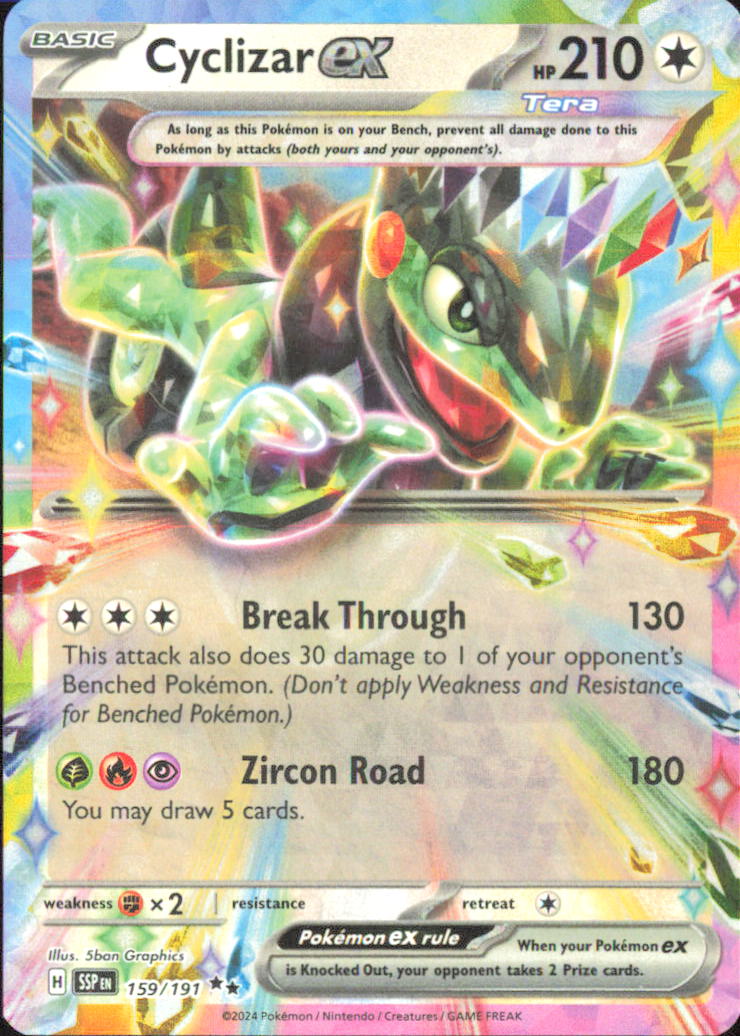 Cyclizar ex SV08: Surging Sparks 159/191 NM - Pokemon TCG