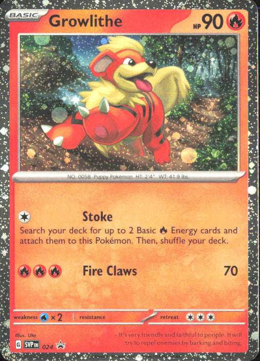 Growlithe - SV: Scarlet & Violet Promo Cards 024 NM - Pokemon TCG