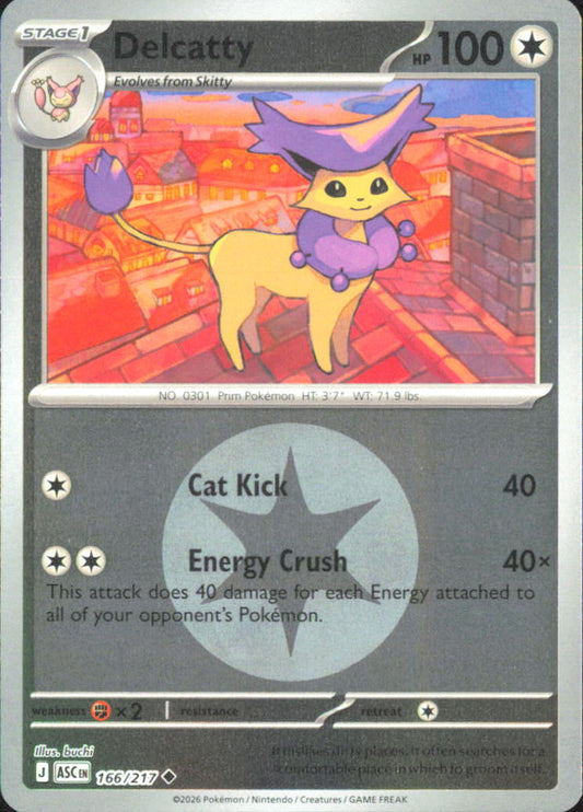 Delcatty (Energy Symbol Pattern) ME: Ascended Heroes 166/217 NM - Pokemon TCG