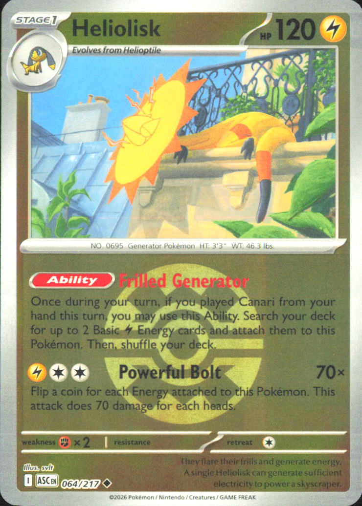 Heliolisk - (Quick Ball) ME: Ascended Heroes 064/217 NM - Pokemon TCG