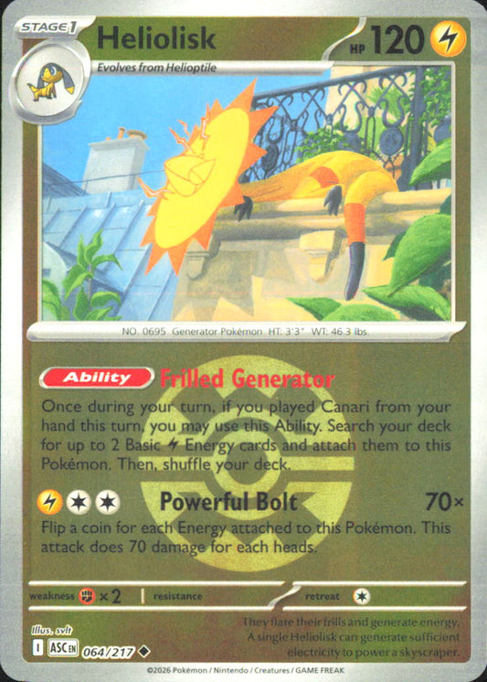 Heliolisk - (Quick Ball) ME: Ascended Heroes 064/217 NM - Pokemon TCG