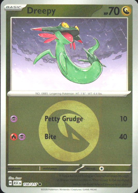 Dreepy - (Energy Symbol Pattern) ME: Ascended Heroes 158/217 NM - Pokemon TCG