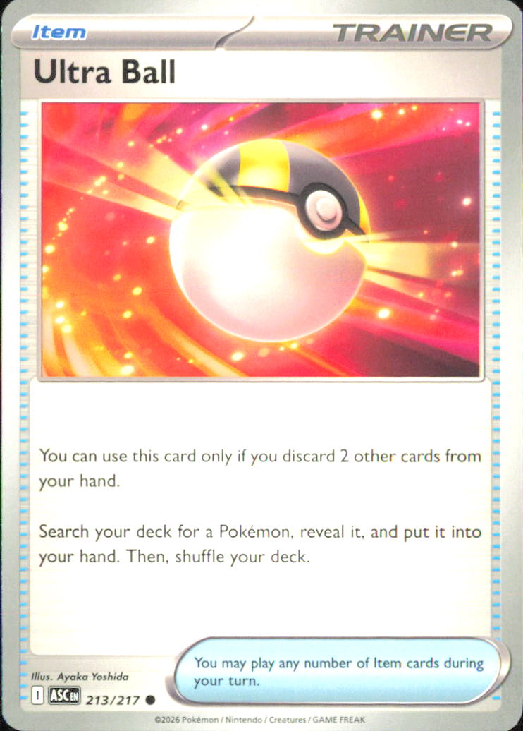 Ultra Ball - ME: Ascended Heroes 213/217 NM - Pokemon TCG