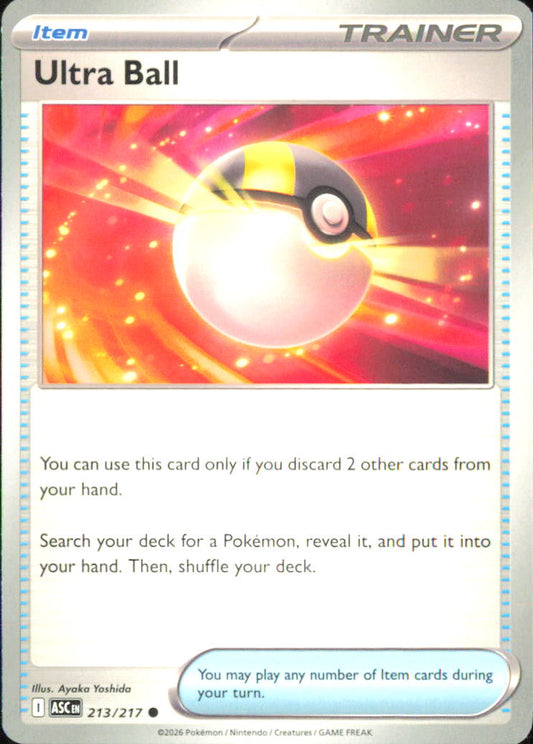 Ultra Ball - ME: Ascended Heroes 213/217 NM - Pokemon TCG