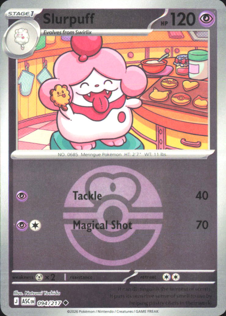 Slurpuff (Love Ball) ME: Ascended Heroes 094/217 NM - Pokemon TCG