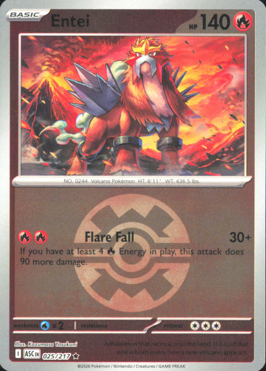 Entei (Quick Ball)  ME: Ascended Heroes 025/217 NM - Pokemon TCG