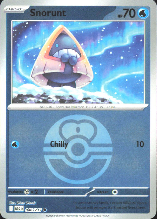 Snorunt  (Love Ball)  ME: Ascended Heroes 046/217 NM - Pokemon TCG