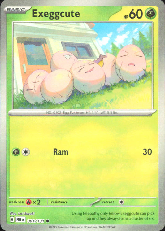 Exeggcute (Poke Ball Pattern) SV: Prismatic Evolutions 001/131 NM - Pokemon TCG