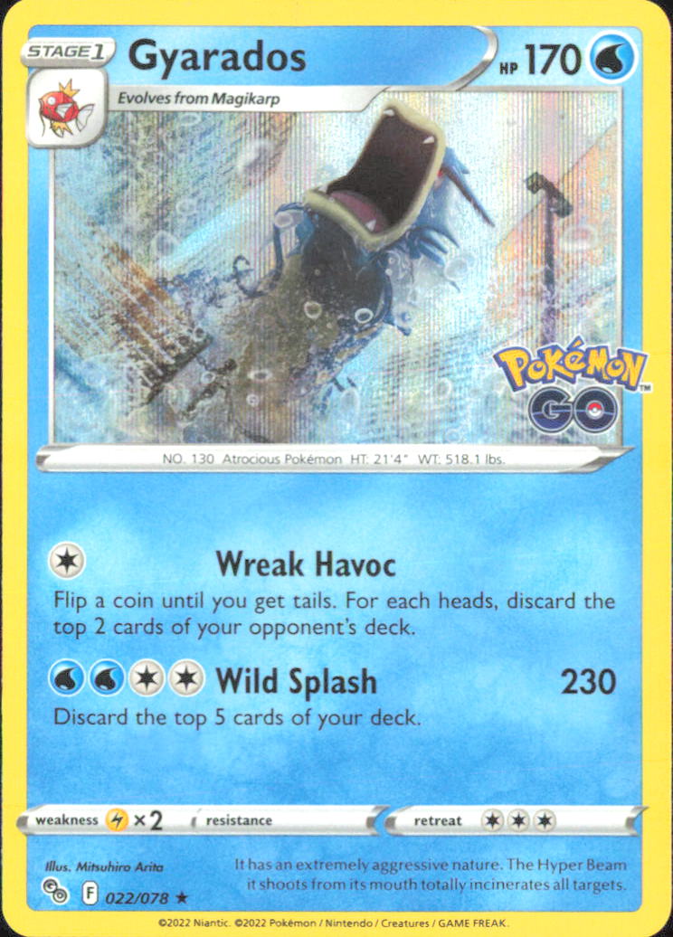 Gyarados Pokemon GO 022/078 NM - Pokemon TCG