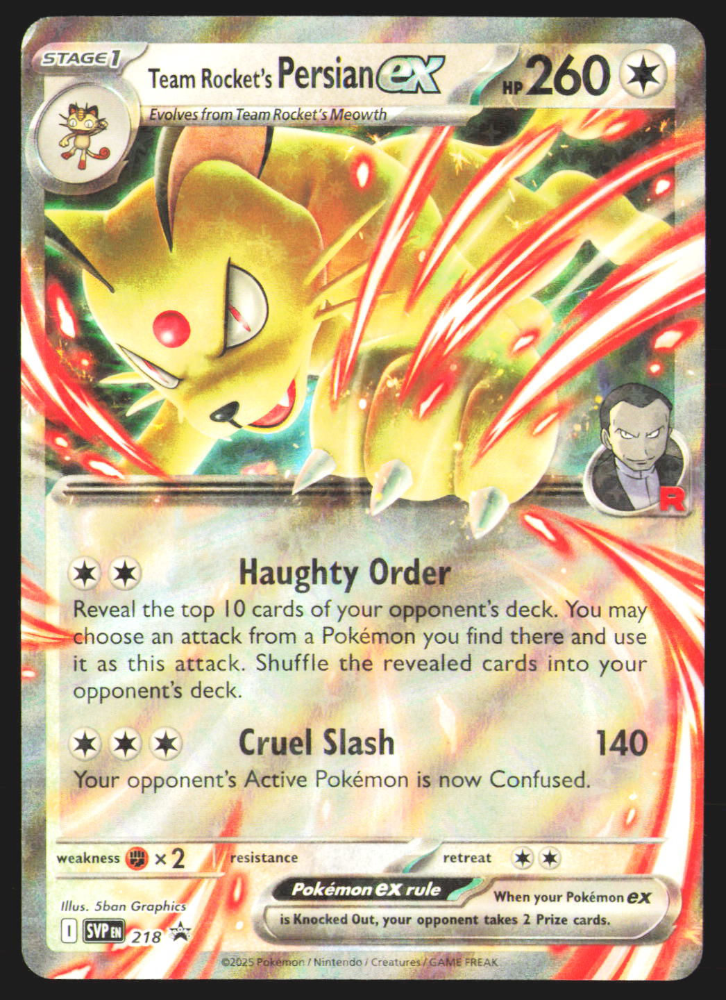 Team Rocket's Persian ex - 218