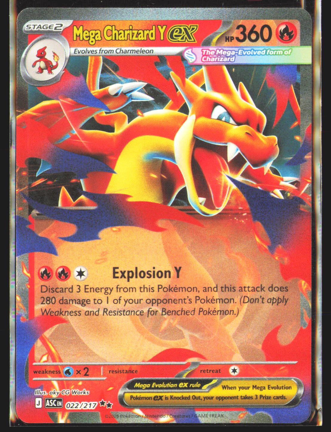 Mega Charizard Y ex - 022/217