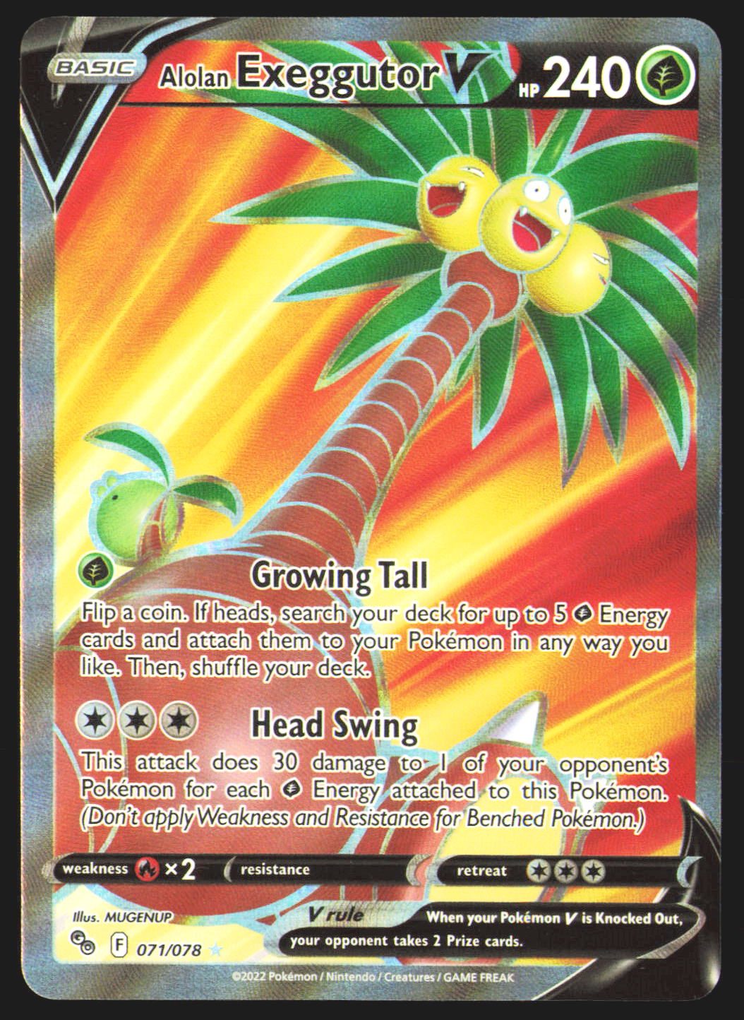 Alolan Exeggutor V (Full Art)