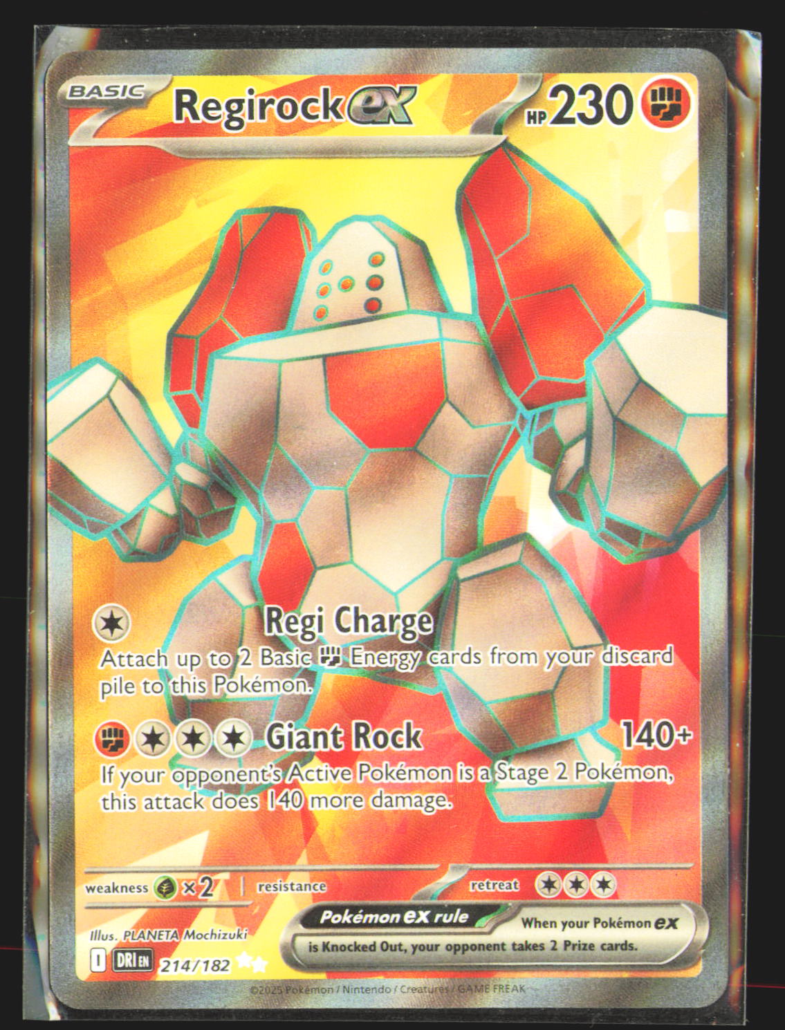 Regirock ex - 214/182