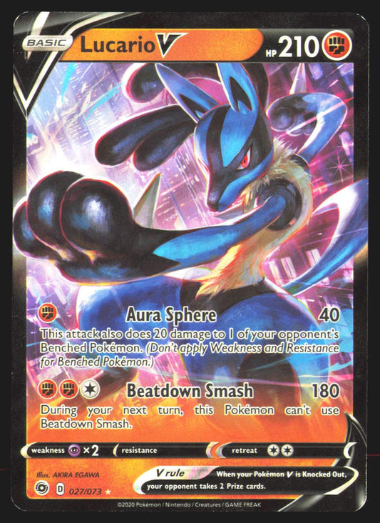 Lucario V - 027/073 (Non-Holo)