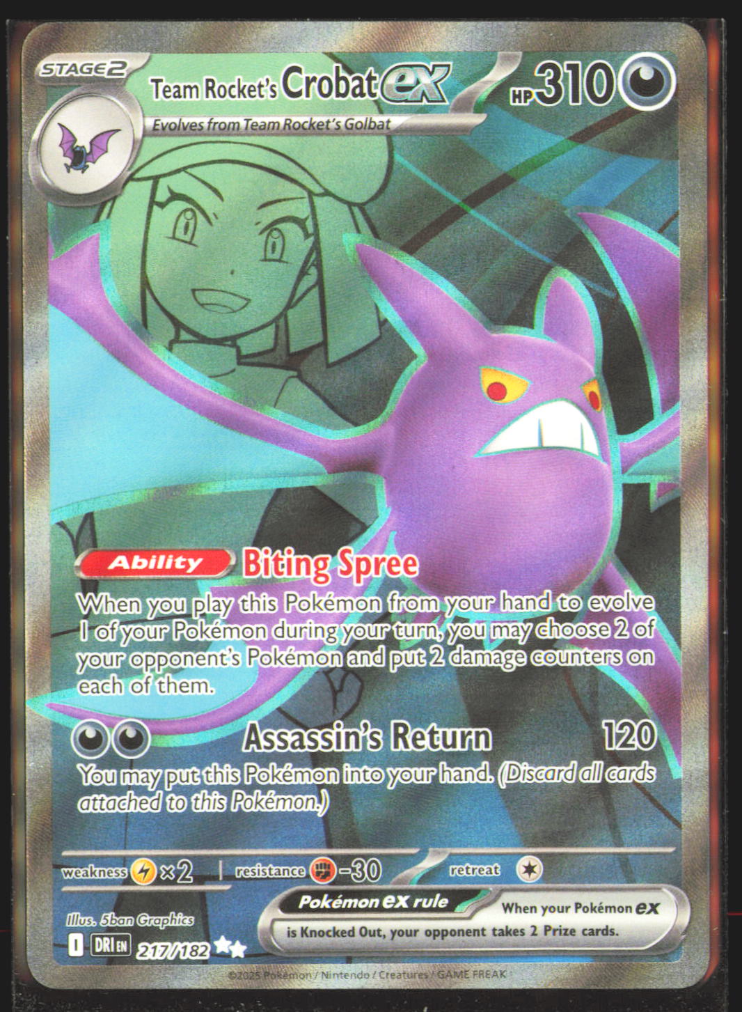 Team Rocket's Crobat ex - 217/182