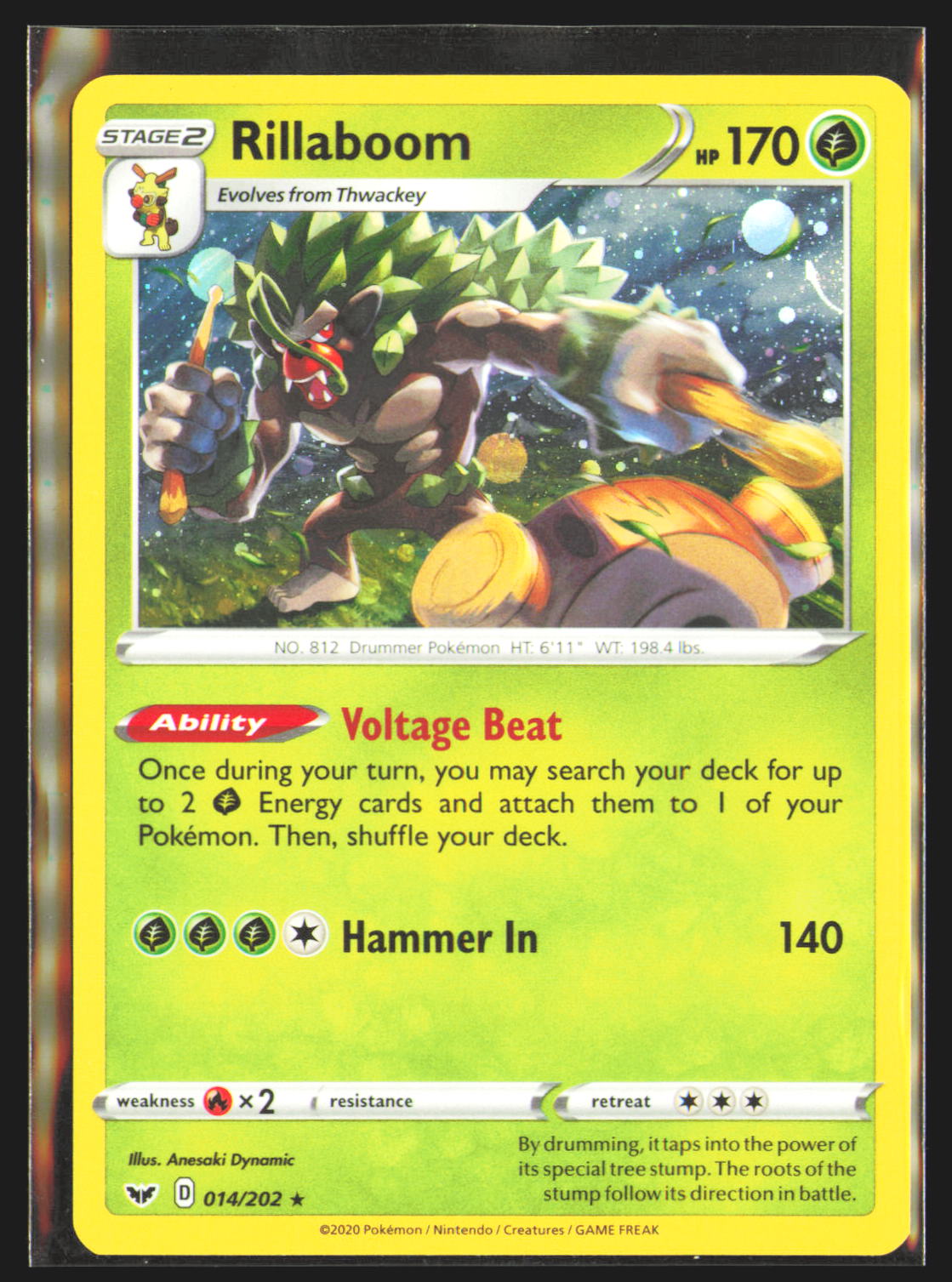 Rillaboom - 014/202 (Cosmos Holo)