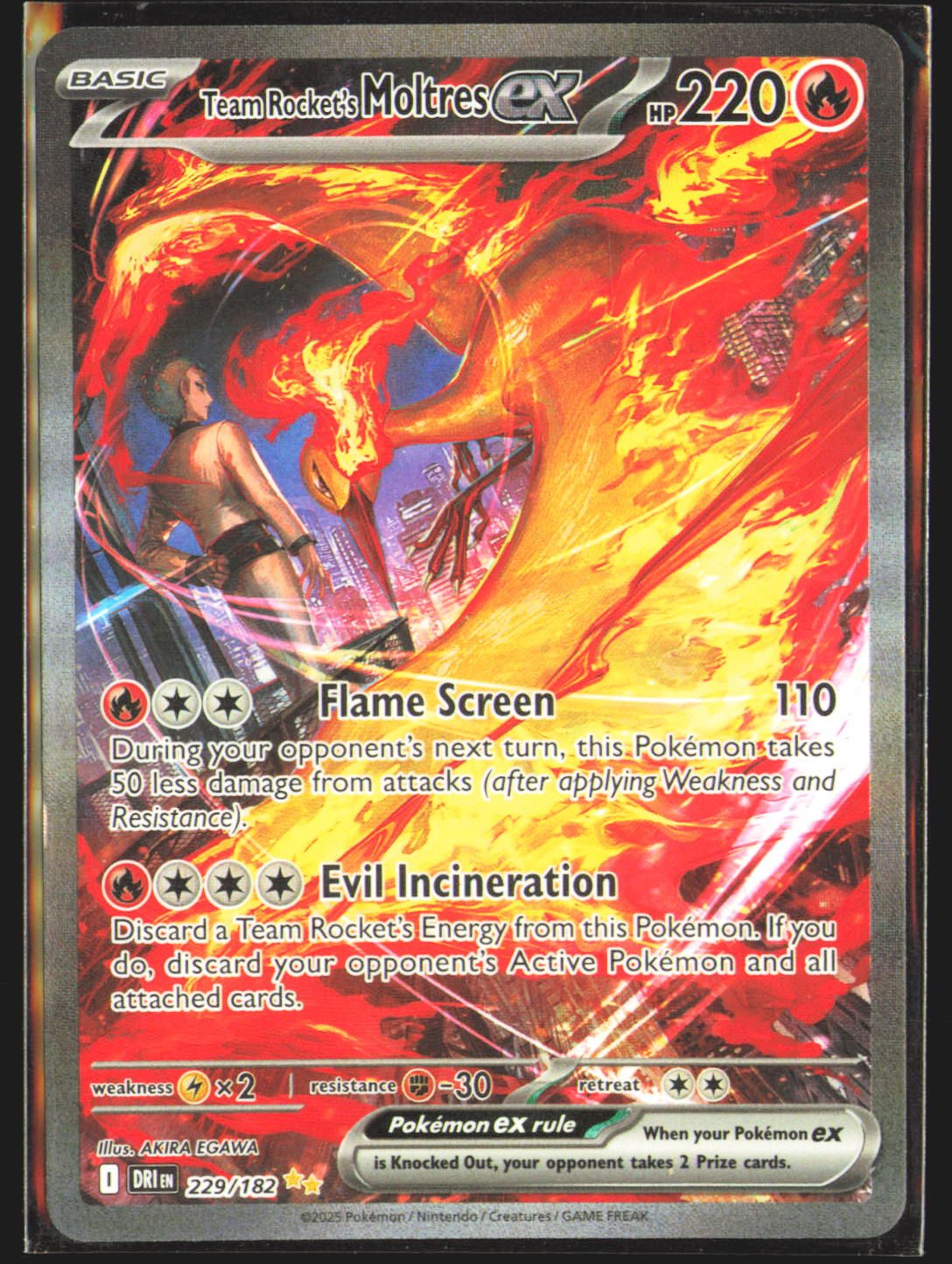 Team Rocket's Moltres ex - 229/182