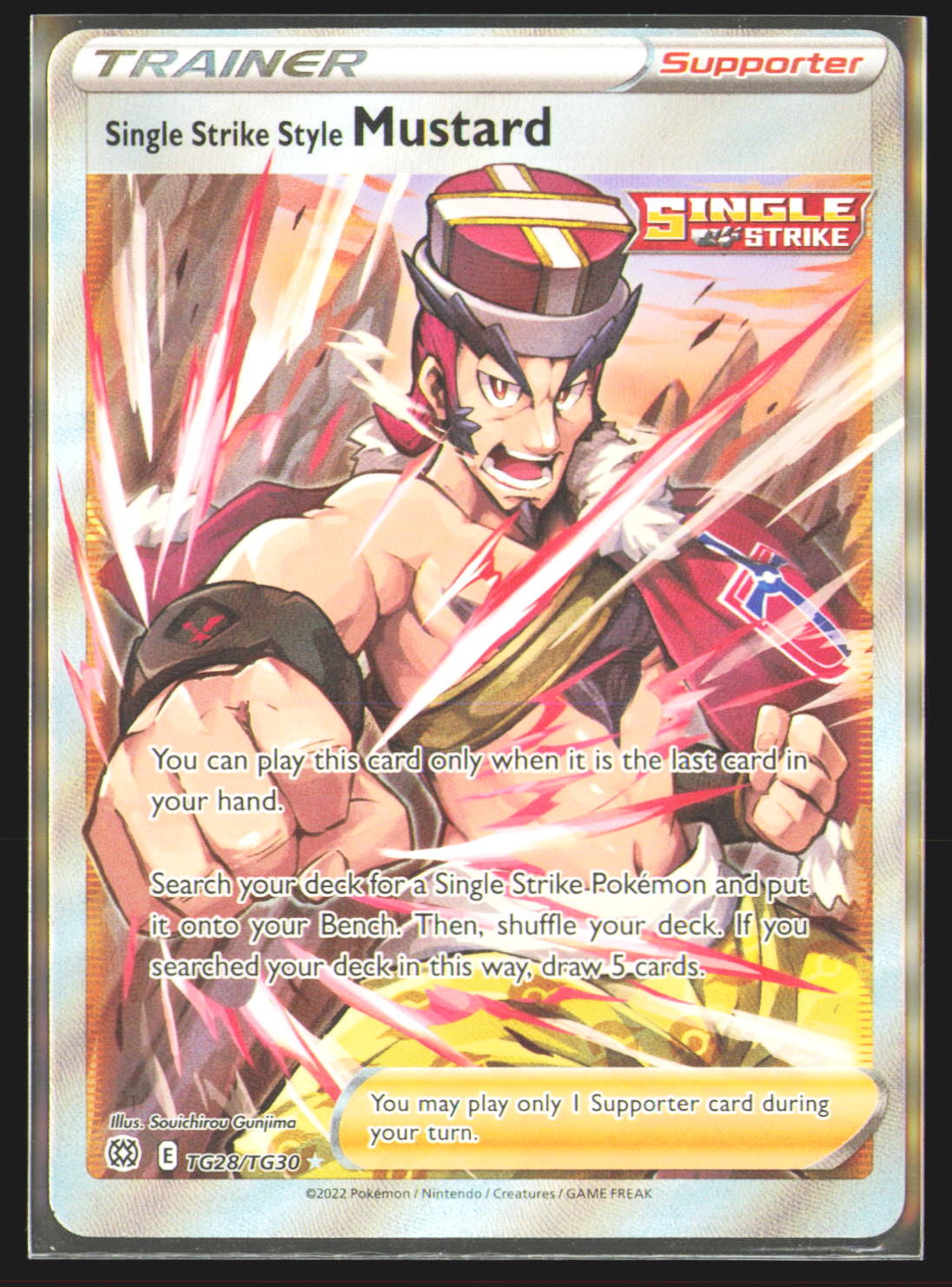 Single Strike Style Mustard