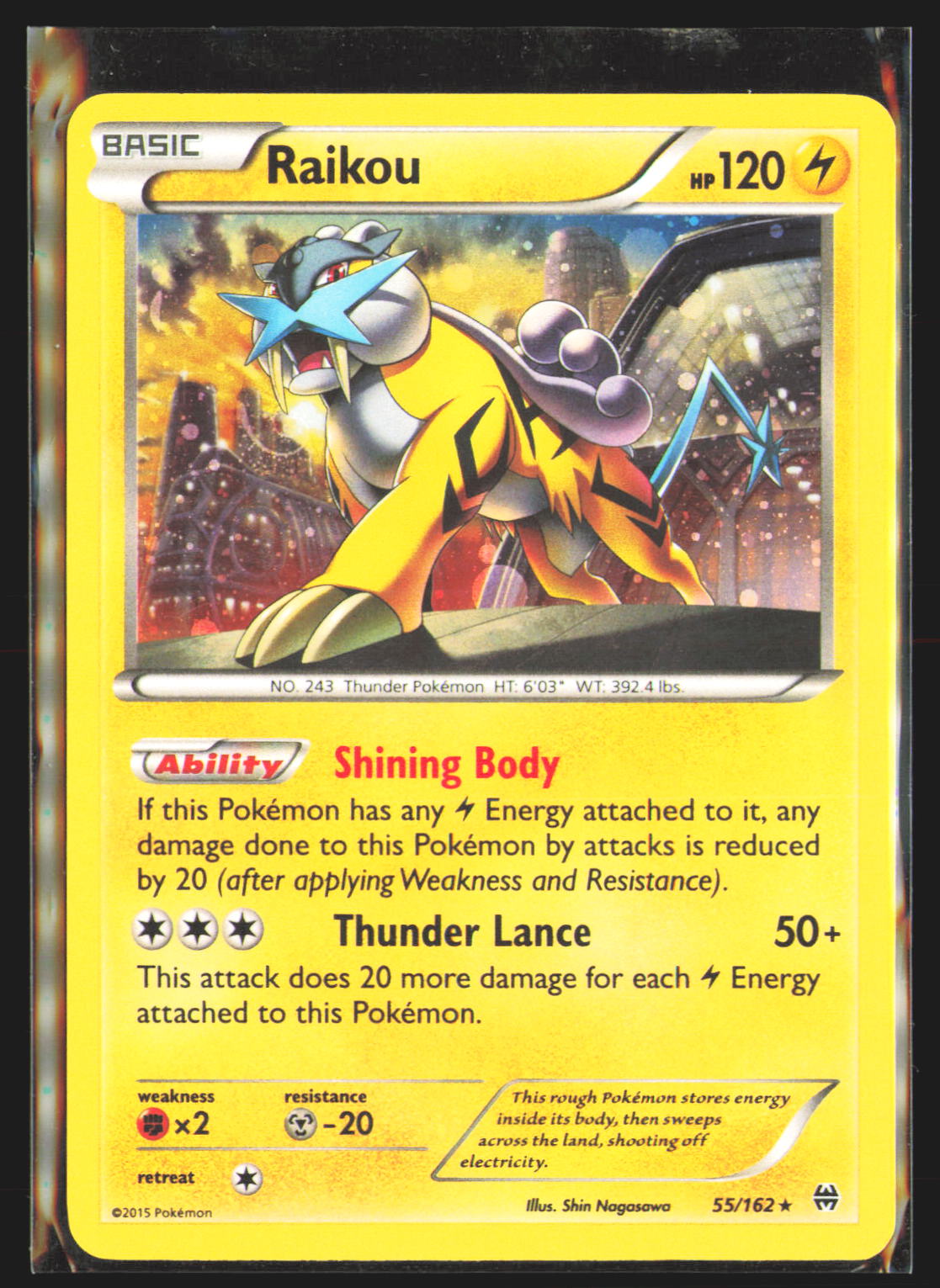 Raikou - 55/162 (Cosmos Holo)