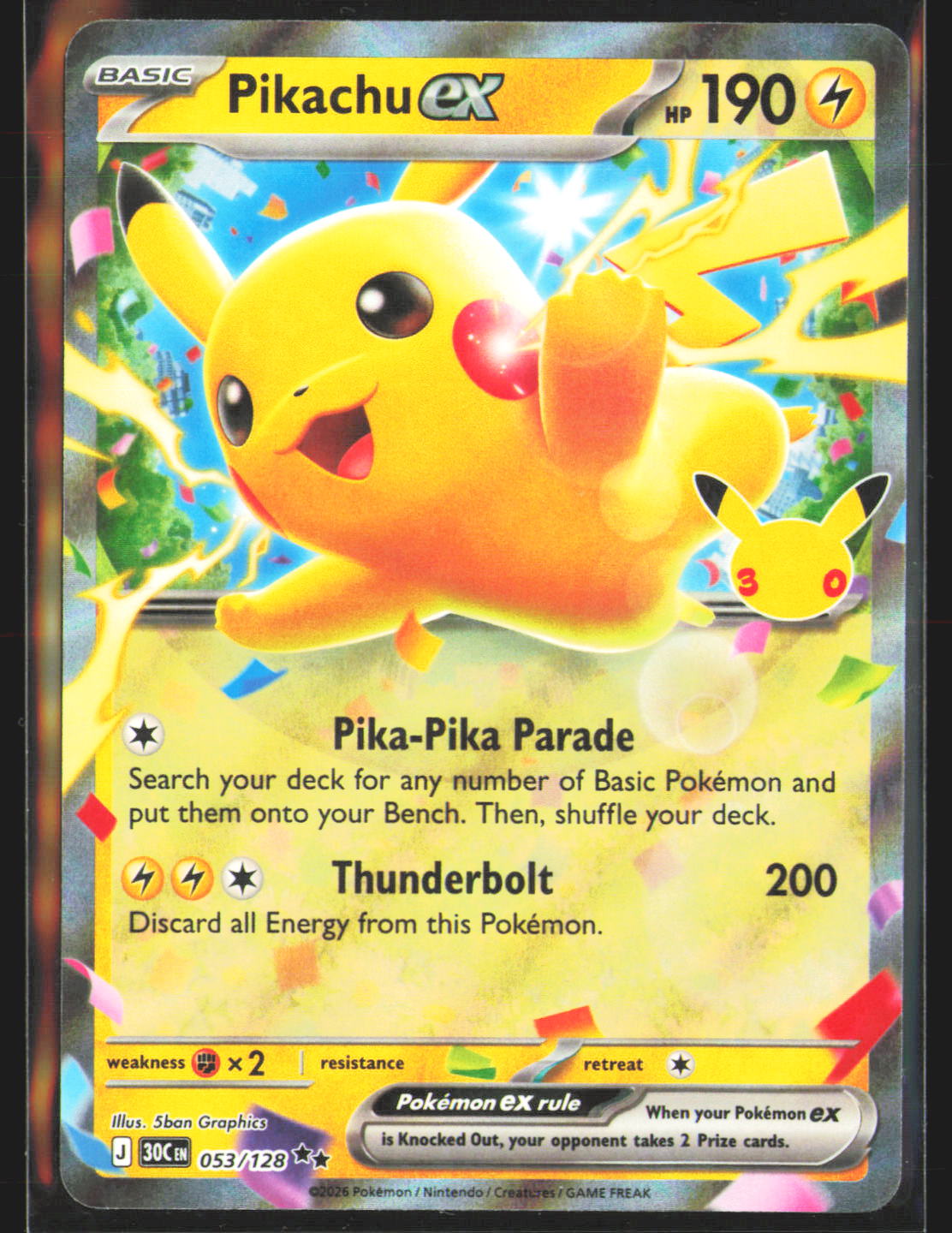 Pikachu ex - 053/128