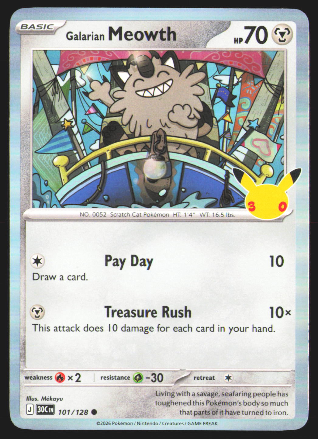 Galarian Meowth - 101/128