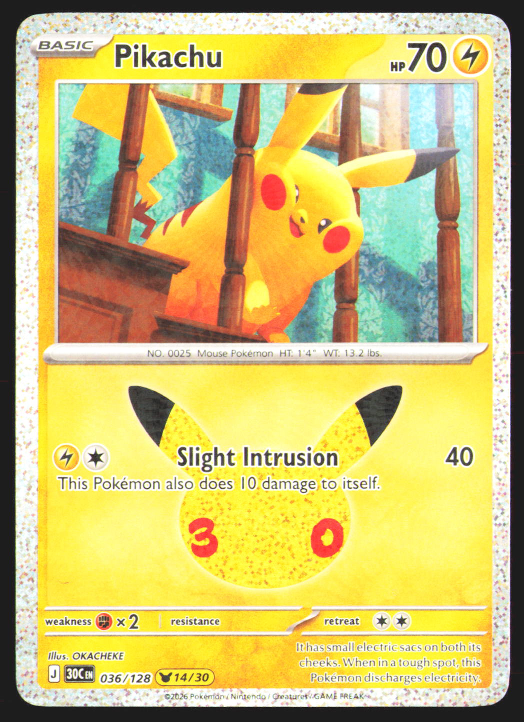 Pikachu - 036/128