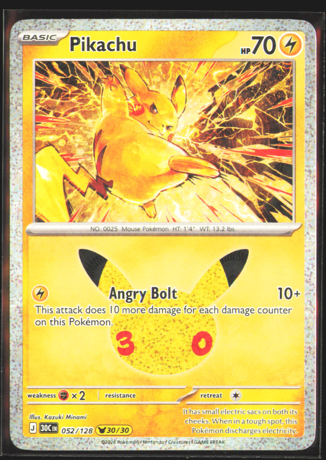 Pikachu - 052/128