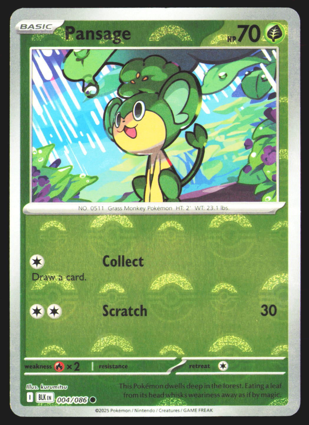 Pansage (Poke Ball Pattern)