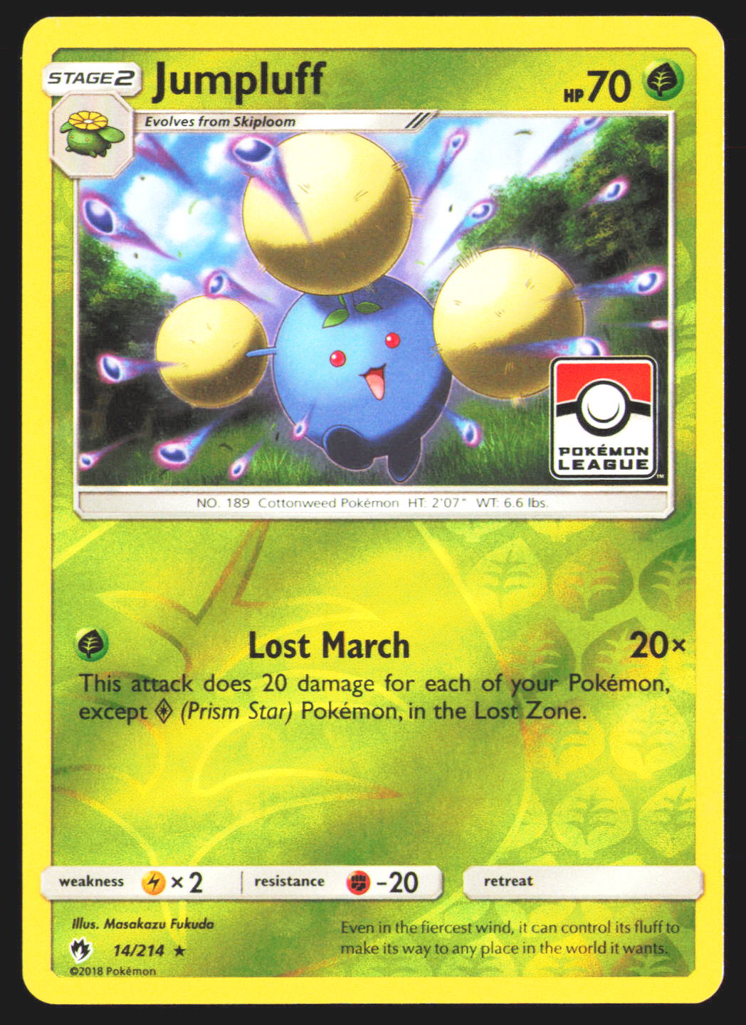 Jumpluff - 14/214 (Pokemon League)