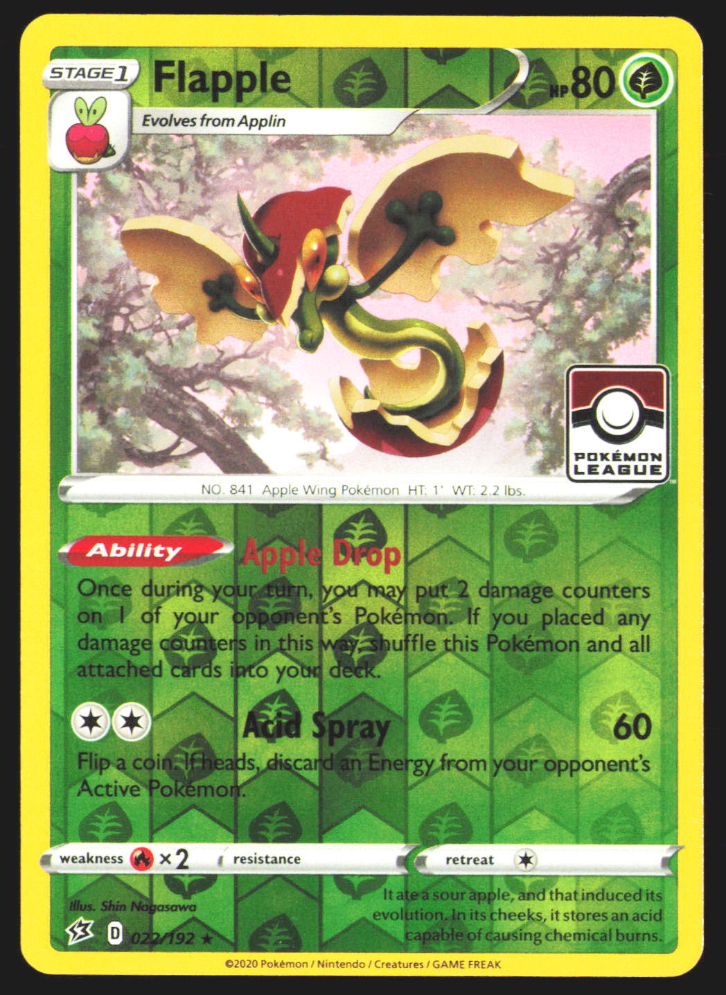 Flapple - 022/192 (League Promo)