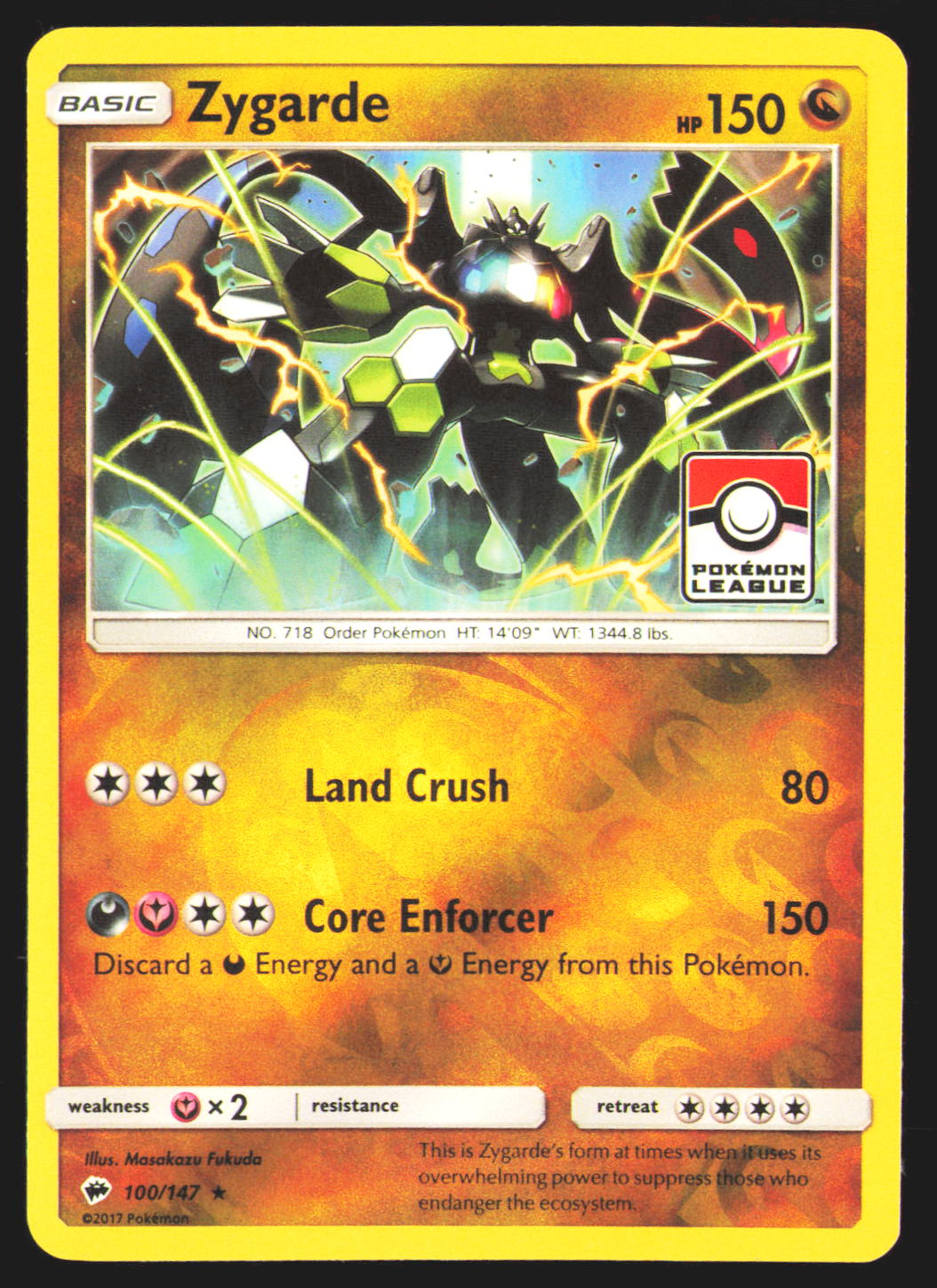 Zygarde - 100/147 (Pokemon League)