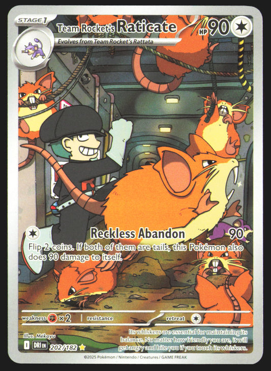 Team Rocket's Raticate - 202/182