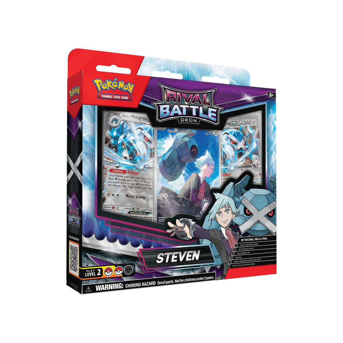 Pokémon TCG Rival Battle Deck—Steven box, front and side